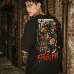 Áo thun Mortal Kombat Scorpion Finish Him – SPB13