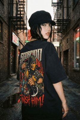 Áo thun Mortal Kombat Scorpion Finish Him – SPB13