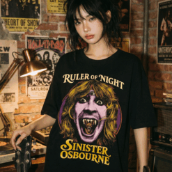 Áo thun rock vintage Ruler of Night Sinister Osbourne – SPB5