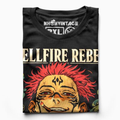 Áo thun Jujutsu Kaisen Sukuna Hellfire Rebel – SPB6