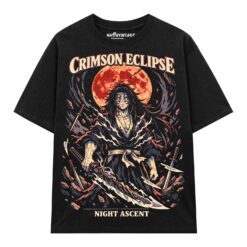 Áo thun Kimetsu no Yaiba Kokushibo Crimson Eclipse – SPB9