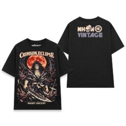 Áo thun Kimetsu no Yaiba Kokushibo Crimson Eclipse – SPB9