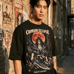 Áo thun Kimetsu no Yaiba Kokushibo Crimson Eclipse – SPB9