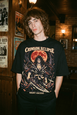 Áo thun Kimetsu no Yaiba Kokushibo Crimson Eclipse – SPB9