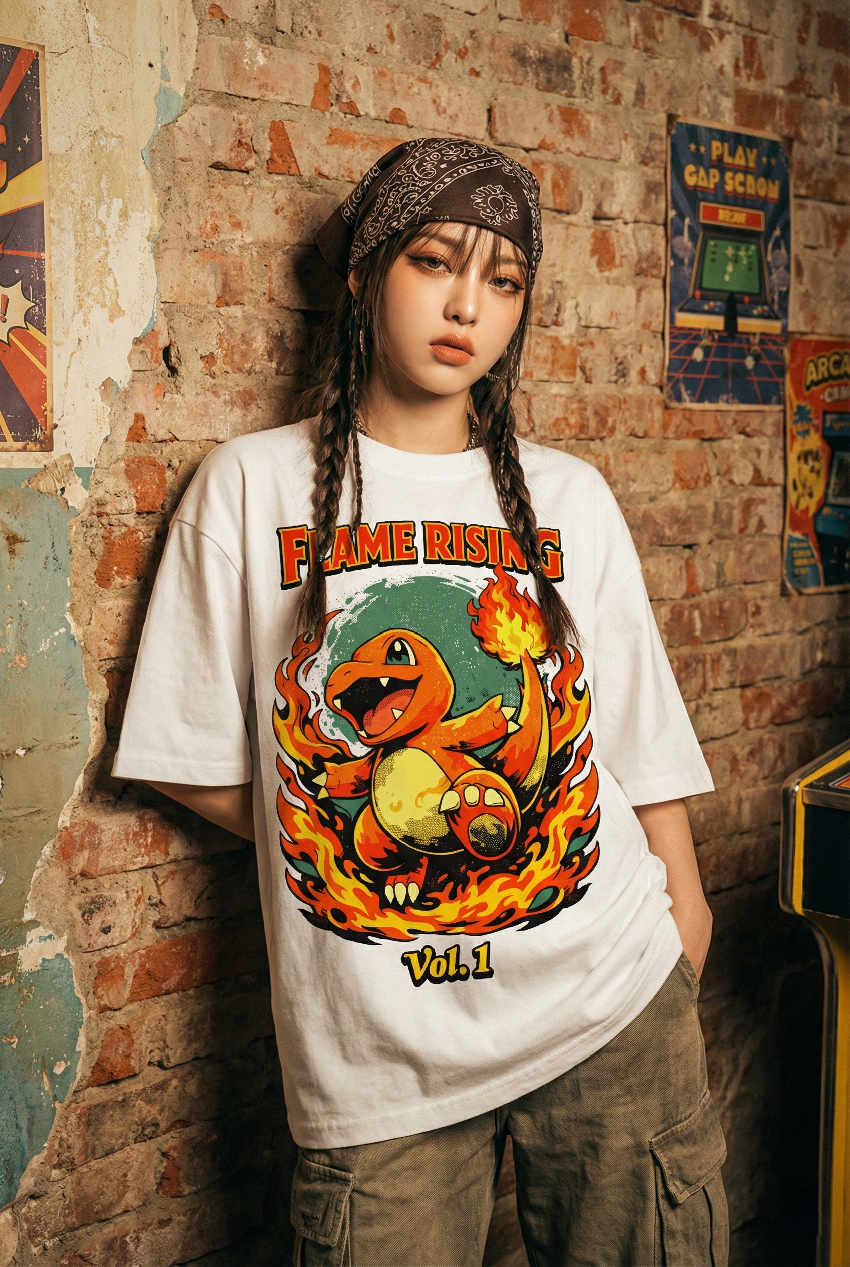 Áo thun Pokemon Charmander Flame Rising Vol.1 – W25 Áo thun Pokemon Charmander Flame Rising Vol.1 – W25