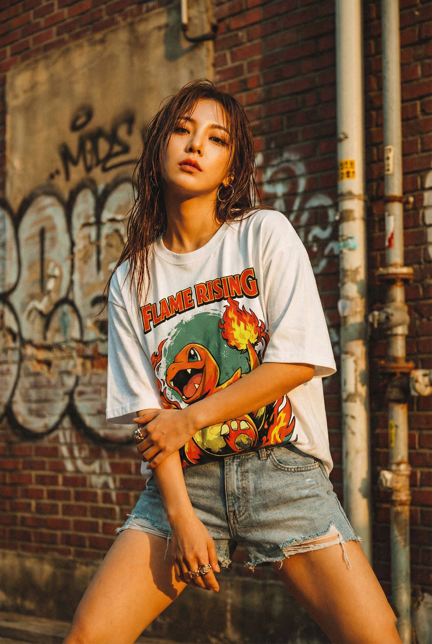 Áo thun Pokemon Charmander Flame Rising Vol.1 – W25 Áo thun Pokemon Charmander Flame Rising Vol.1 – W25