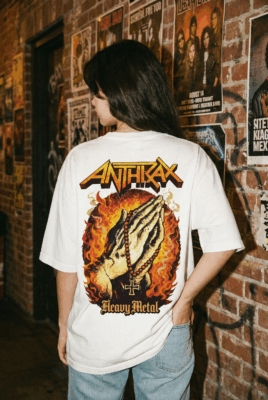 Áo thun rock vintage Anthrax Heavy Metal – W26