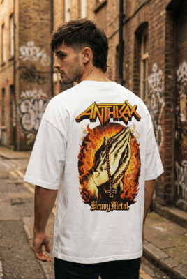 Áo thun rock vintage Anthrax Heavy Metal – W26
