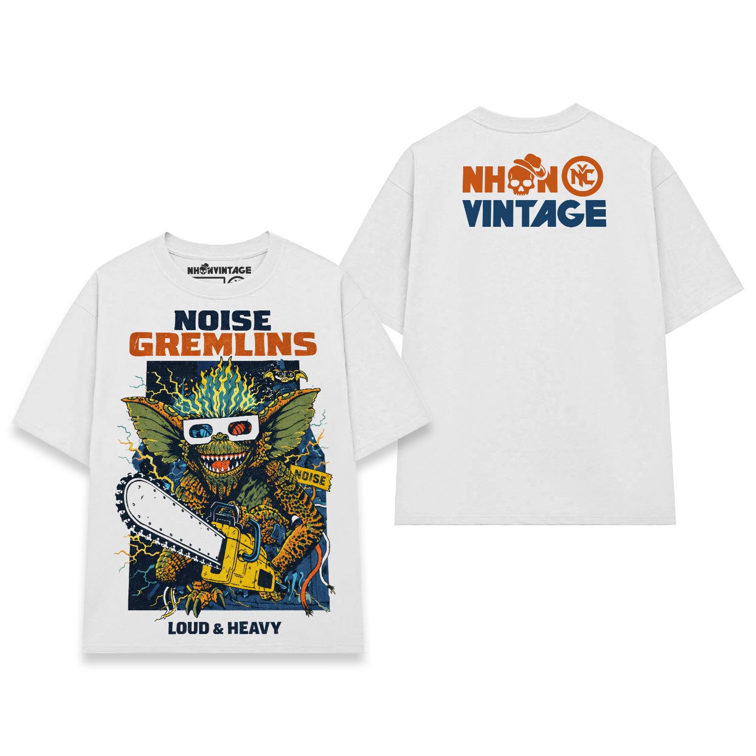 Áo thun streetwear vintage Noise Gremlins - W27 Áo thun streetwear vintage Noise Gremlins - W27