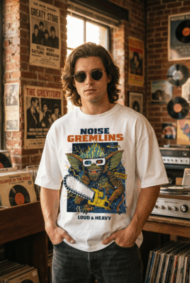 Áo thun streetwear vintage Noise Gremlins - W27