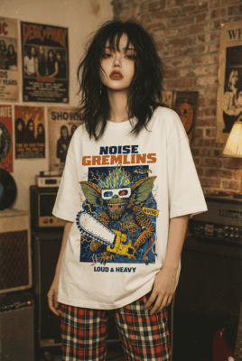 Áo thun streetwear vintage Noise Gremlins - W27
