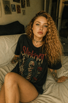 Áo thun rock vintage Slipknot Mummy Bloom - B144