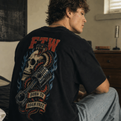 Áo thun vintage streetwear FTW Born To Roam Free - B142