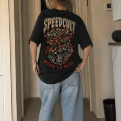 Áo thun motor streetwear Speedcult Born To Burn - SPB18