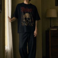 Áo thun rock vintage Slipknot Broken Skull - B146
