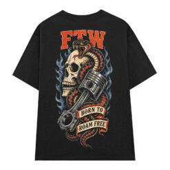 Áo thun vintage streetwear FTW Born To Roam Free - B142