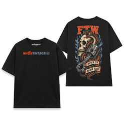 Áo thun vintage streetwear FTW Born To Roam Free - B142