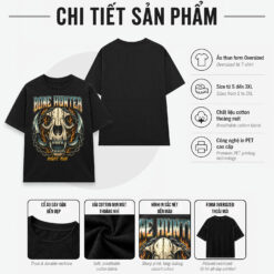 Áo thun dark streetwear Bone Hunter - B143