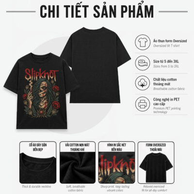 Áo thun rock vintage Slipknot Mummy Bloom - B144