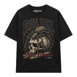 Áo thun dark streetwear Iron Veil Night Division - B145