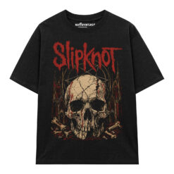 Áo thun rock vintage Slipknot Broken Skull - B146