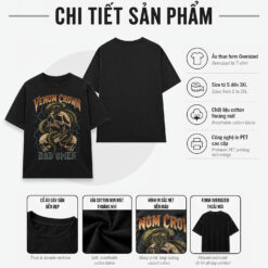 Áo thun dark streetwear Venom Crown Bad Omen - B147