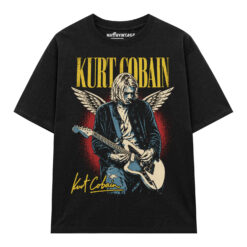 Áo thun rock vintage Kurt Cobain Angel Wings - SPB16