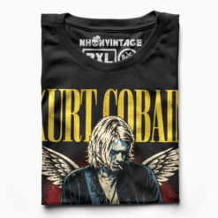 Áo thun rock vintage Kurt Cobain Angel Wings - SPB16