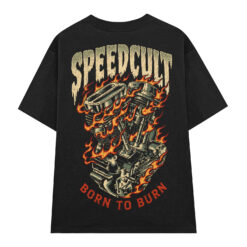 Áo thun motor streetwear Speedcult Born To Burn - SPB18