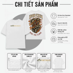 Áo thun motor vintage Iron Crew Ride The Flame - SPW4