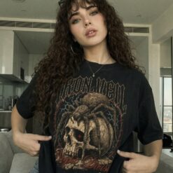 Áo thun dark streetwear Iron Veil Night Division - B145