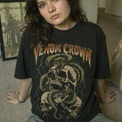 Áo thun dark streetwear Venom Crown Bad Omen - B147