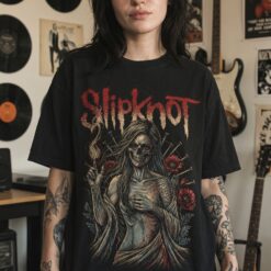 Áo thun rock vintage Slipknot Madame - B141
