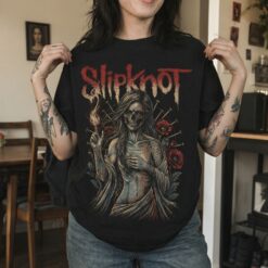 Áo thun rock vintage Slipknot Madame - B141