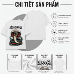 Áo thun streetwear vintage Cobra Hex - W29