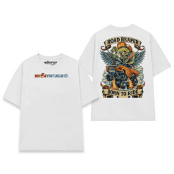 Áo thun motor streetwear Road Reaper Born To Ride - W30