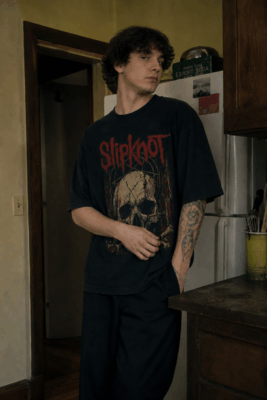 Áo thun rock vintage Slipknot Broken Skull - B146