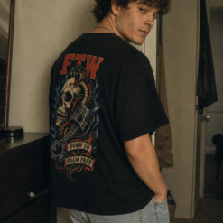 Áo thun vintage streetwear FTW Born To Roam Free - B142