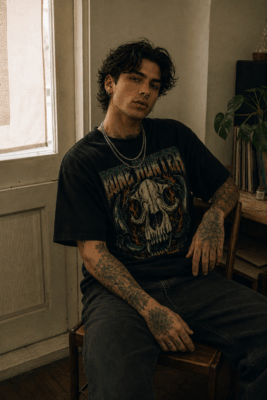 Áo thun dark streetwear Bone Hunter - B143