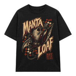 Áo thun Deep Manta Black - graphic tee oversized NVC