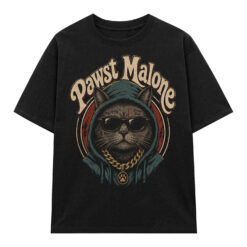 Áo thun Hoodie Cat Black - graphic tee oversized NVC