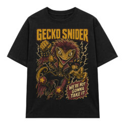 Áo thun Gecko Riot Black - graphic tee oversized NVC