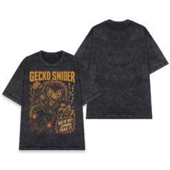 Áo thun Gecko Riot Wash - mặt trước và mặt sau
