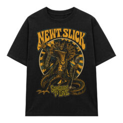 Áo thun Sunburst Newt Black - graphic tee oversized NVC