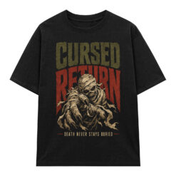 Áo thun Cursed Return Black - graphic tee oversized NVC