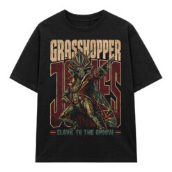 Áo thun Disco Grasshopper Black - graphic tee oversized NVC
