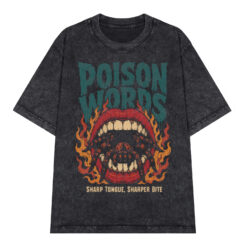 Áo thun Poison Words Wash - graphic tee oversized NVC