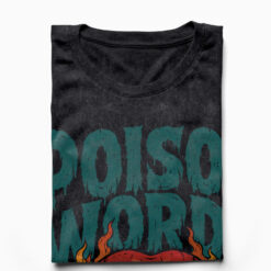 Áo thun Poison Words Wash - cận cảnh chất vải