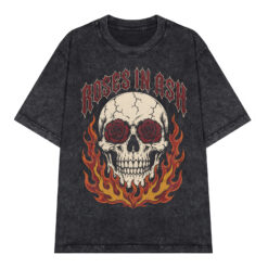 Áo thun Roses In Ash Wash - graphic tee oversized NVC