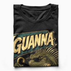 Áo thun Tropic Iguana Black - cận cảnh chất vải
